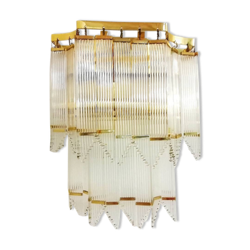Lamp glass wall lamp 1980
