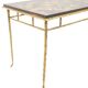 Maison Baguès. Table basse en bronze, laque noire, décor or. Circa 1970