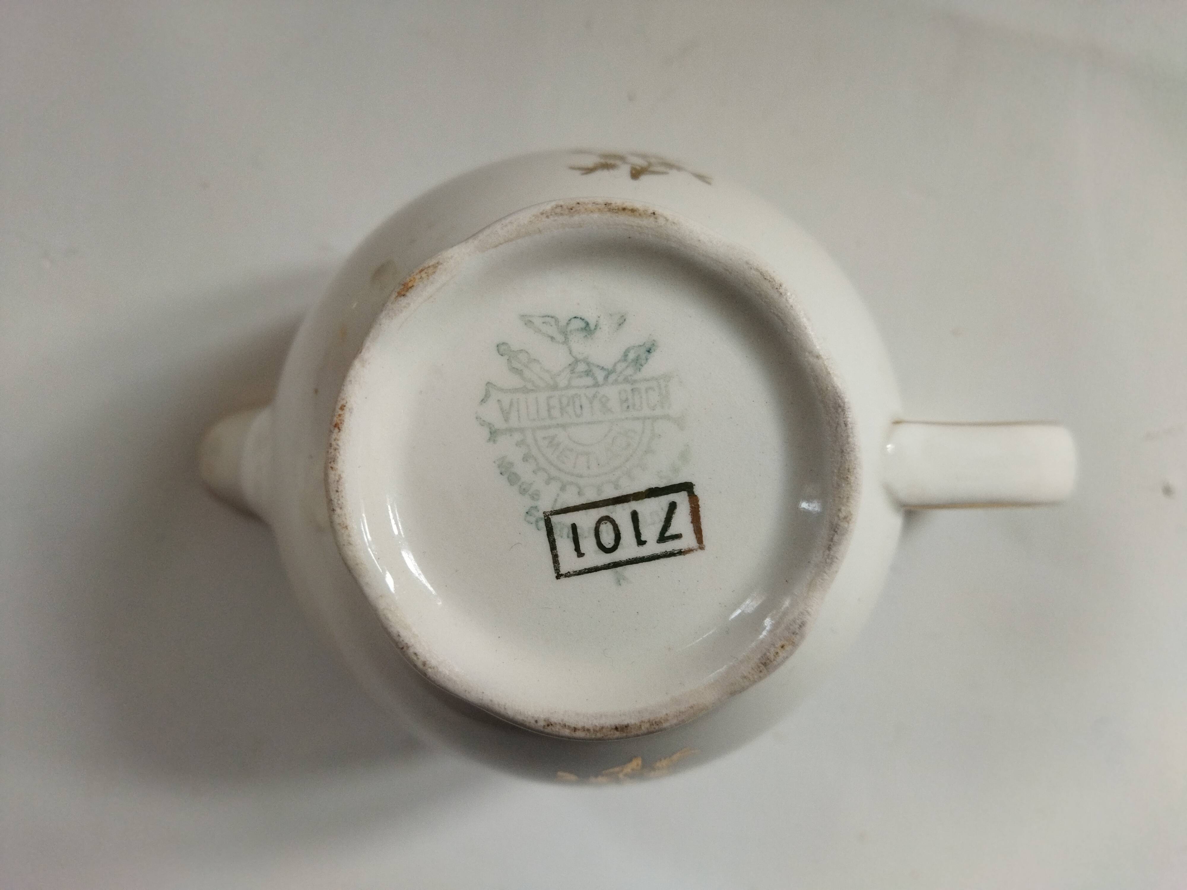 Sucier and creamer Villeroy & Boch vintage 1950s
