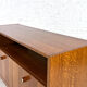 Vintage row or storage cabinet 60s vinyl doors