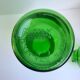 Green glass apothecary decanter made in belgium 70s