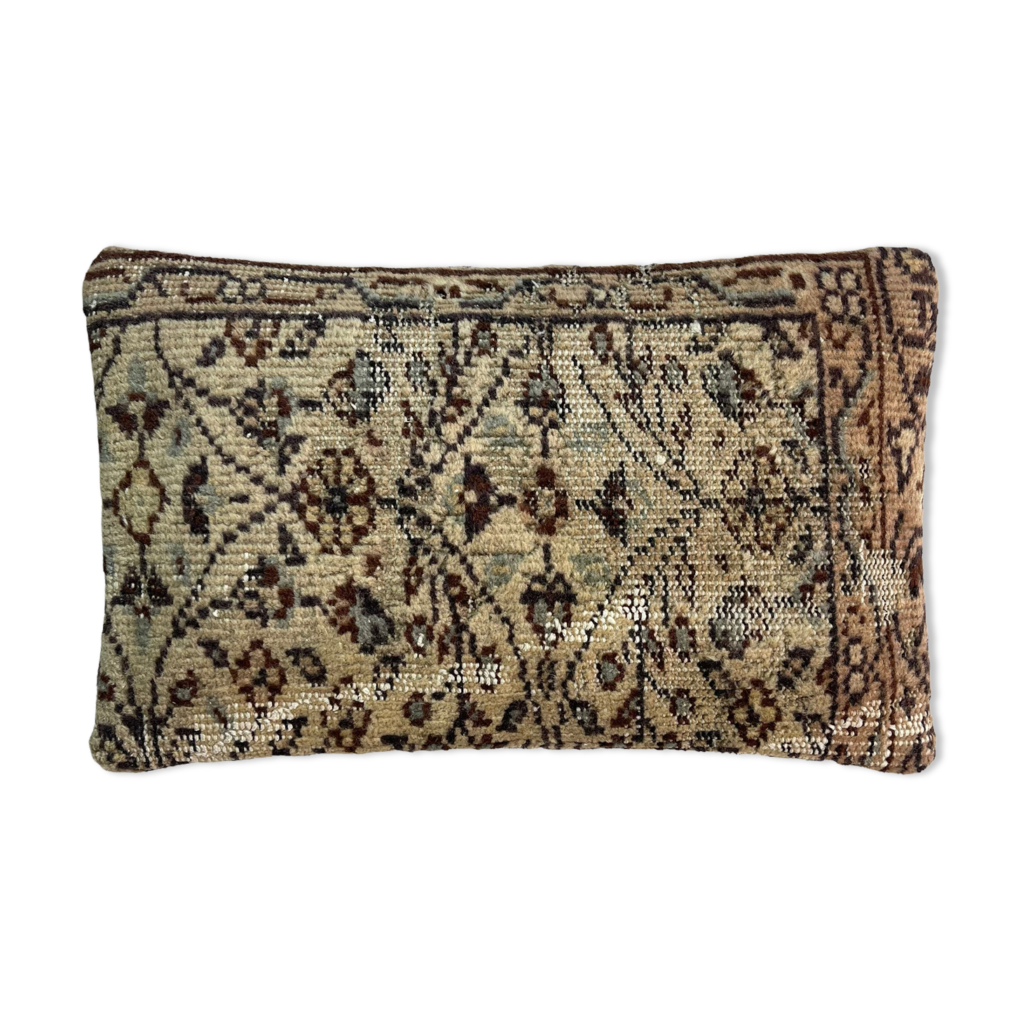 Vintage turkish rug cushion cover