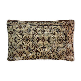 Vintage turkish rug cushion cover