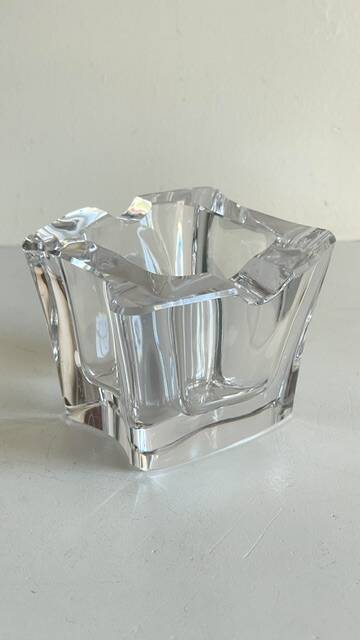 VINTAGE Free-Form Crystal ASHTRAY