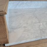 Bathroom cabinet with marble top in Henri II style