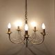 CVL (Val de Loire Creations) ~ Chandelier ~ Chatelet Collection - 5 lights ~ Burnished brass - 21st century