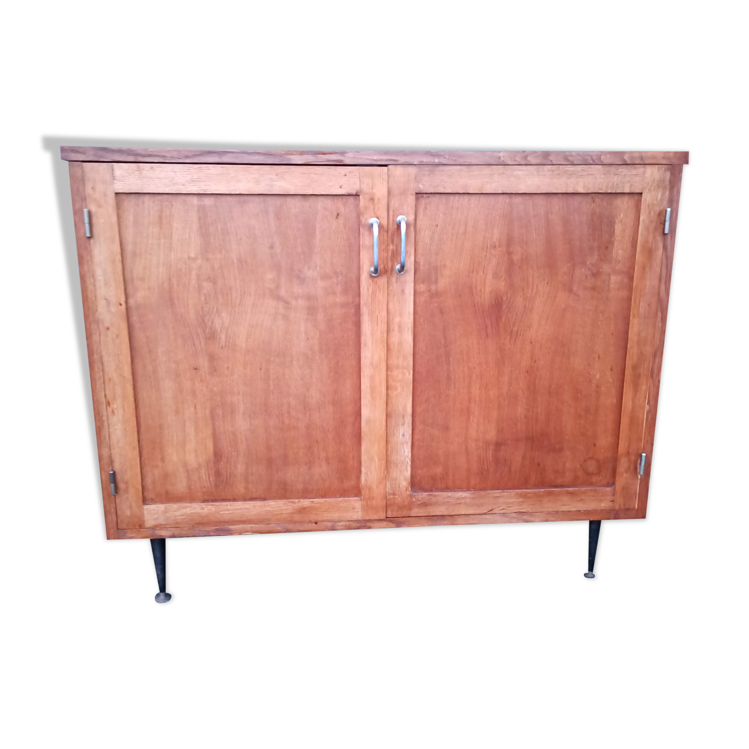 Low storage sideboard 2 doors iron base year 50 60