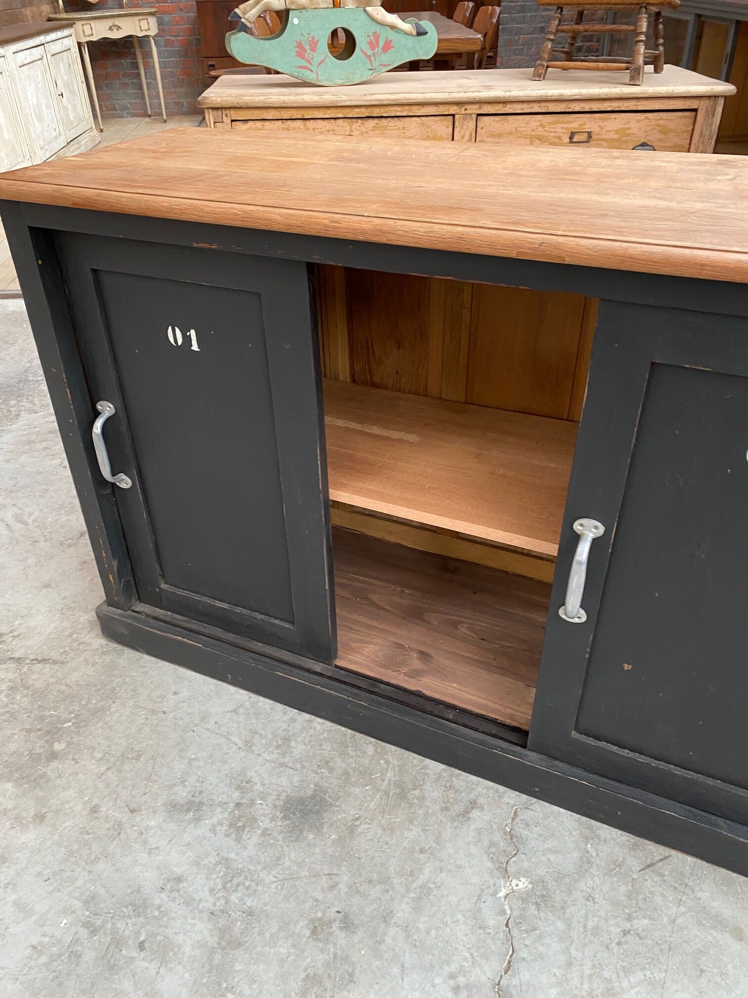 Old patinated craft furniture