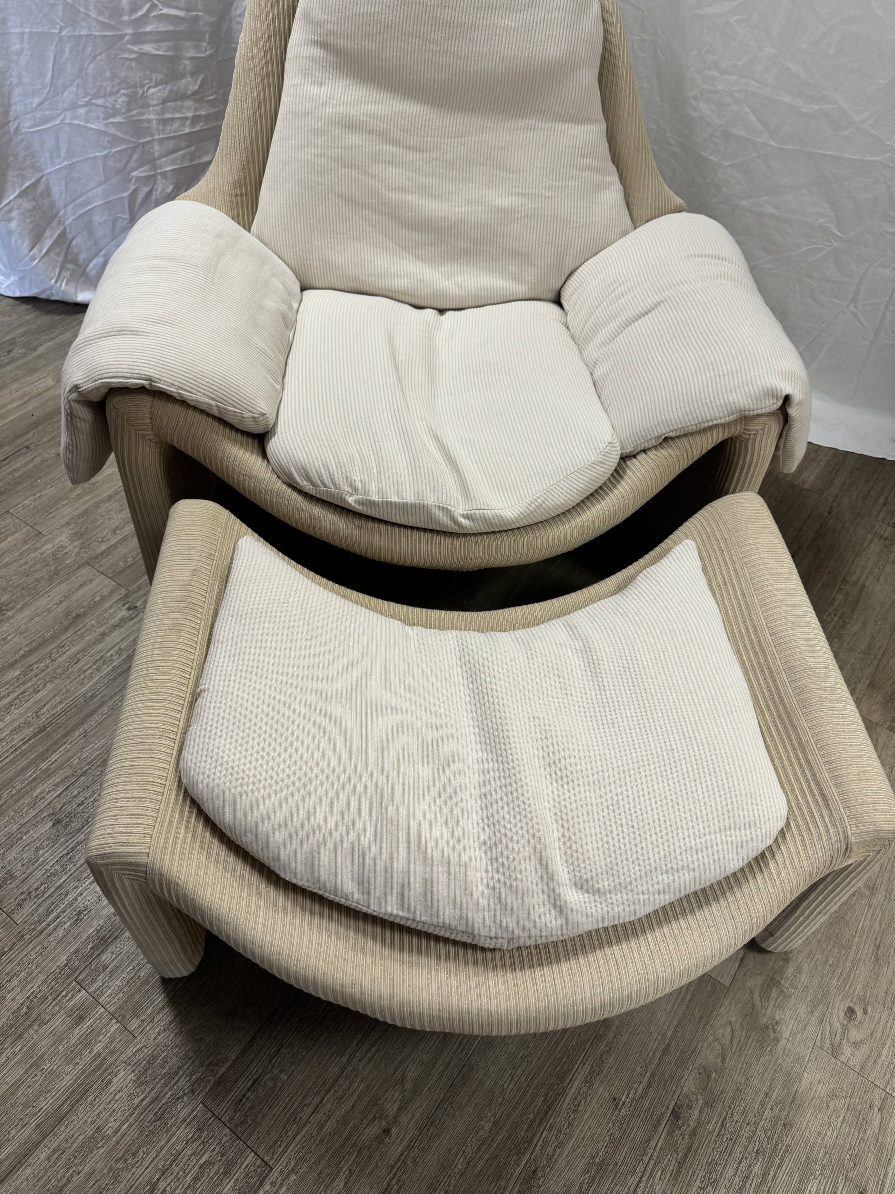 P60 armchair and ottoman by Vittorio Introini for Saporiti