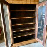Louis Philippe bookcase in cherry wood.