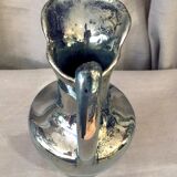 Jug in gres flame of rambervillers reflection blue green golden