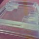 Vernox art-deco opalescent glass ashtray by Sabino