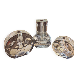 lot de trois vases soliflores