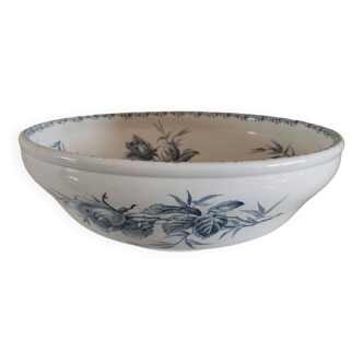 Grand plat creux faience de sarreguemines collection mai