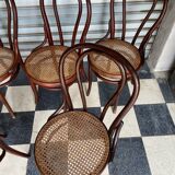 Set of 7 Thonet bistro chairs