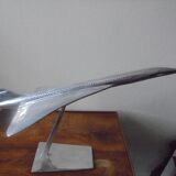 concorde plane, chrome metal