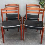 Four scandinavian johansson chairs
