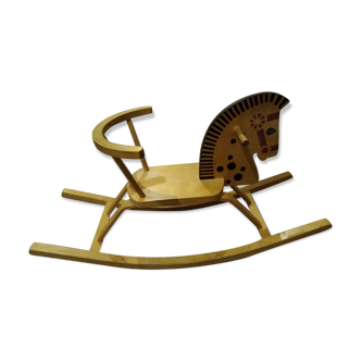 Wooden rocking horse