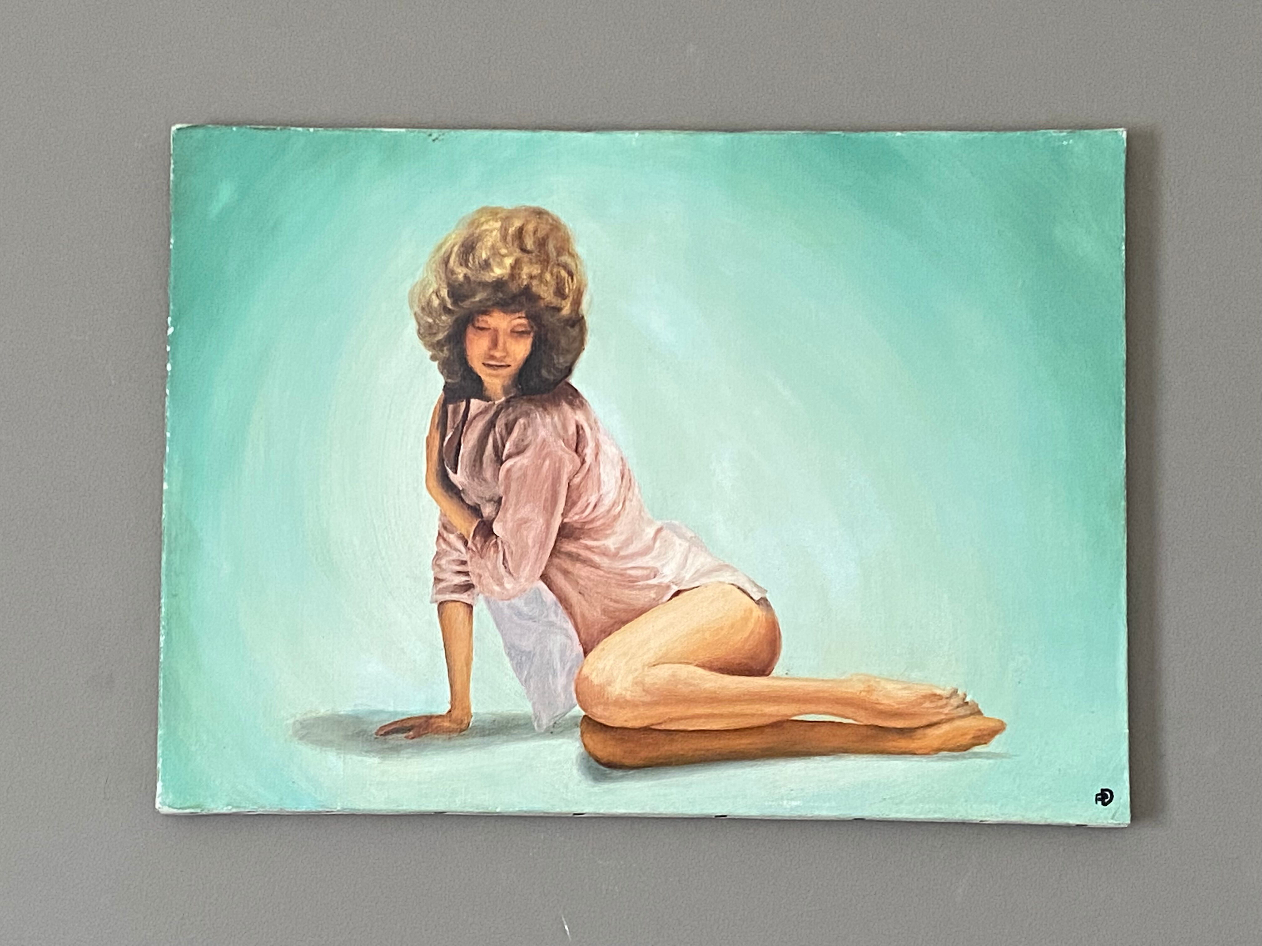 Oil on canvas. 1970. Seated woman.