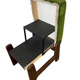 Vintage green step stool / pouf / kitchen step stool