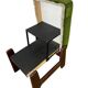 Vintage green step stool / pouf / kitchen step stool