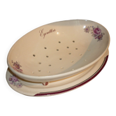 Asparagus drainer on tray
