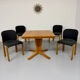 4 vintage Bruno Rey design chairs for Dieticker from the 1970s.