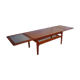 Expandable Scandinavian teak coffee table