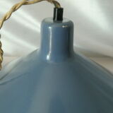 Suspension enamelled sheet metal rises drop vintage blue