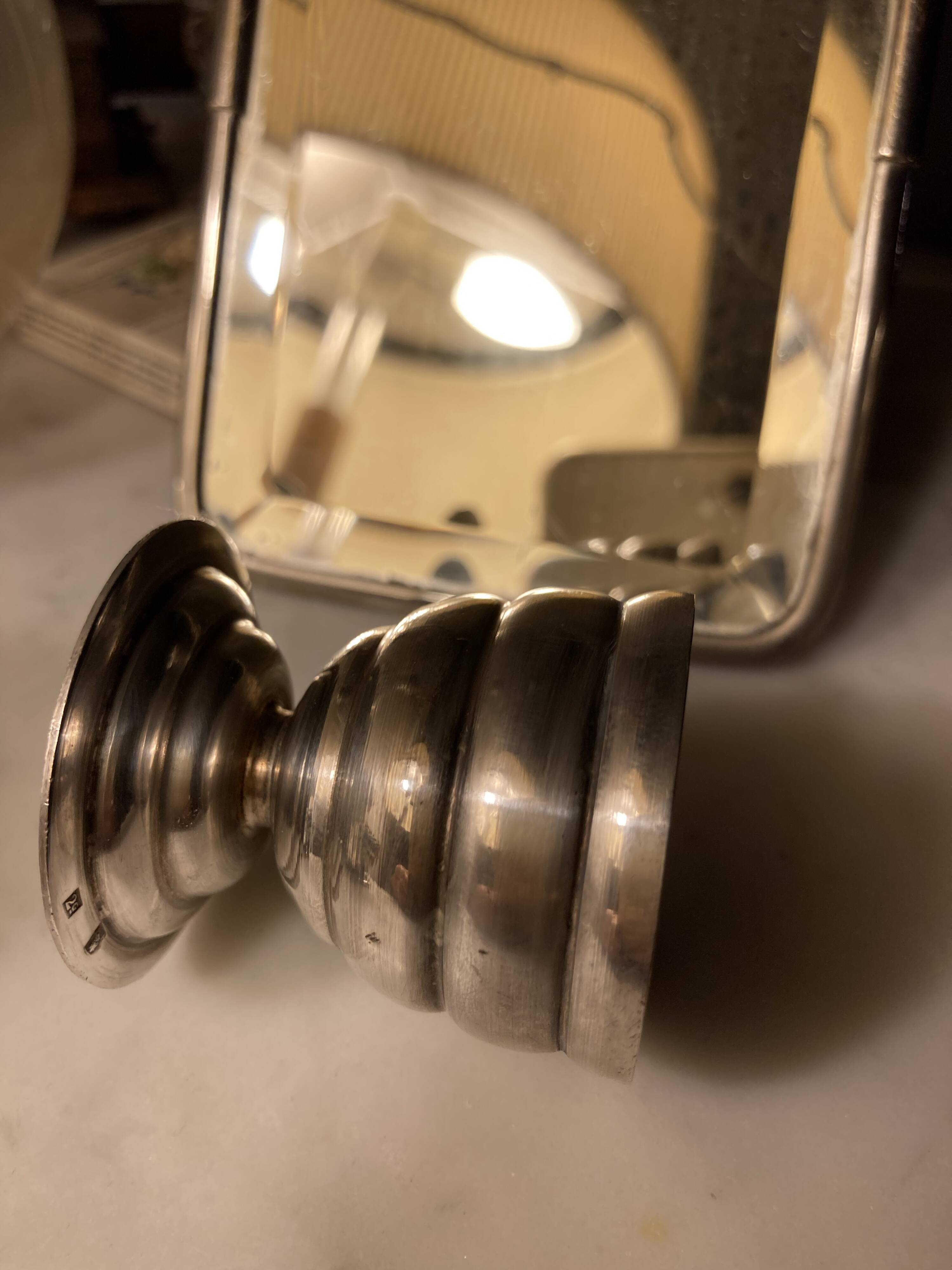 Silver and silver plated egg cup set