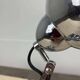 Modernist Art Deco desk lamp, chrome metal, 1930s/40s