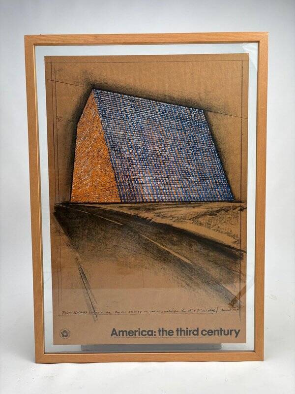 Christo & Jeanne-Claude, Texas Mastaba / America: The Third Century, 1975, Paper, Framed