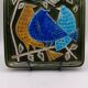 Enamelled plaque the 3 birds by Lisa Larson - Gustavsberg