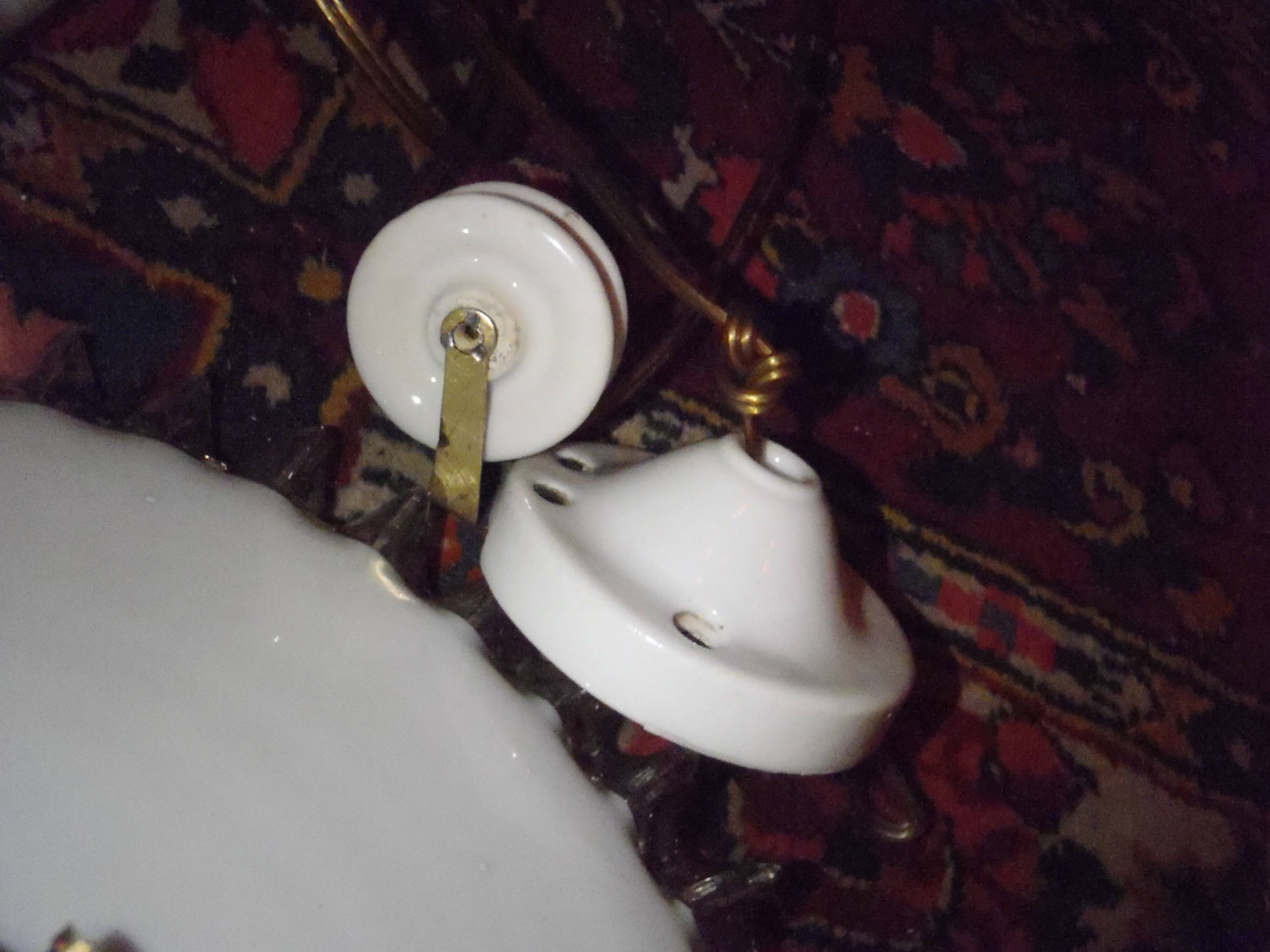 1930s brass "up and down" suspension
