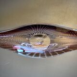 Flared cup in bubbled Murano crystal