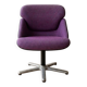 Purple Space Age swivel office chair from the 70s.