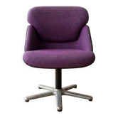Purple Space Age swivel office chair from the 70s.