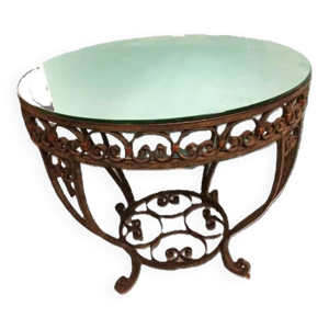 Gueridon fer forge annees