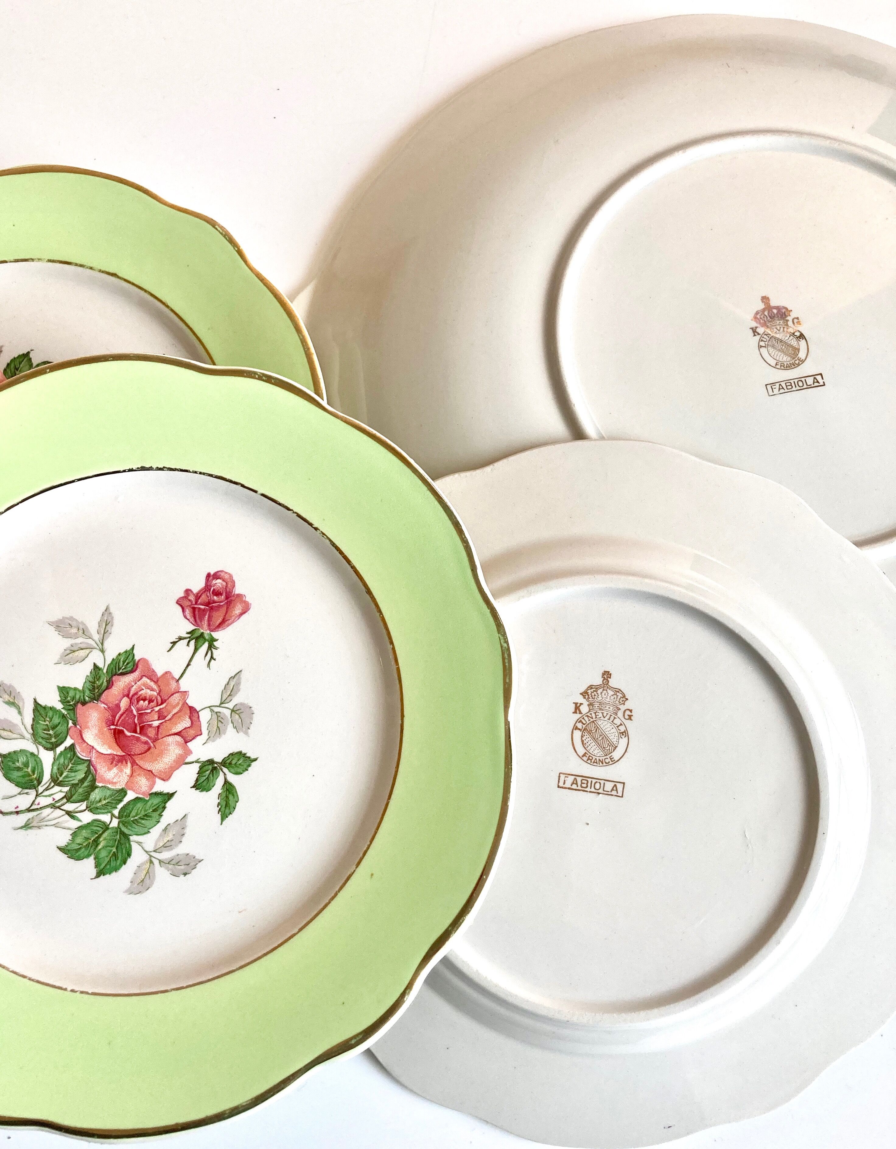 Lunéville dessert service flat and plates