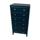 Vintage peacock green dresser