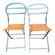 Anciennes chaises de jardin terrasse pliantes