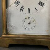 Réveil pendule d'officier voyage cadran émail Raoul Daguzé Nantes