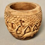 Teak planter