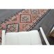 1970s Turkish Oushak Handmade Wool Cotton Orange Runner Rug 84x308