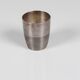 Christofle silver metal tumbler cup, Luc Lanel ripple model