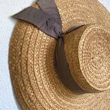 Old straw hat, 36 cm