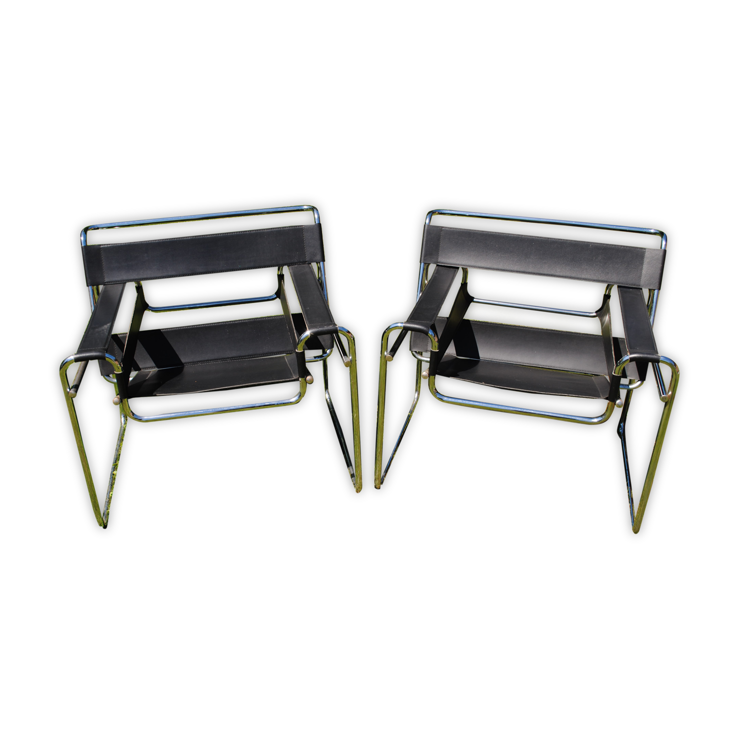 Fauteuils Wassily par Marcel Breuer