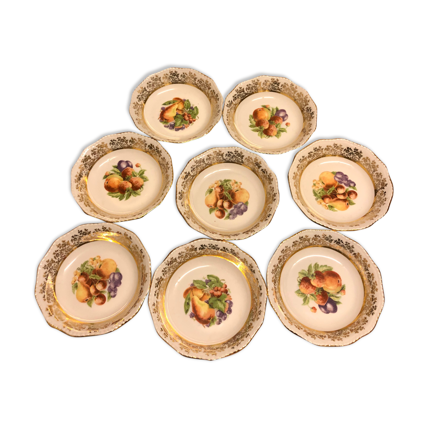 Porcelain fruit cups