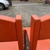 Oak stacking chair, 1970s