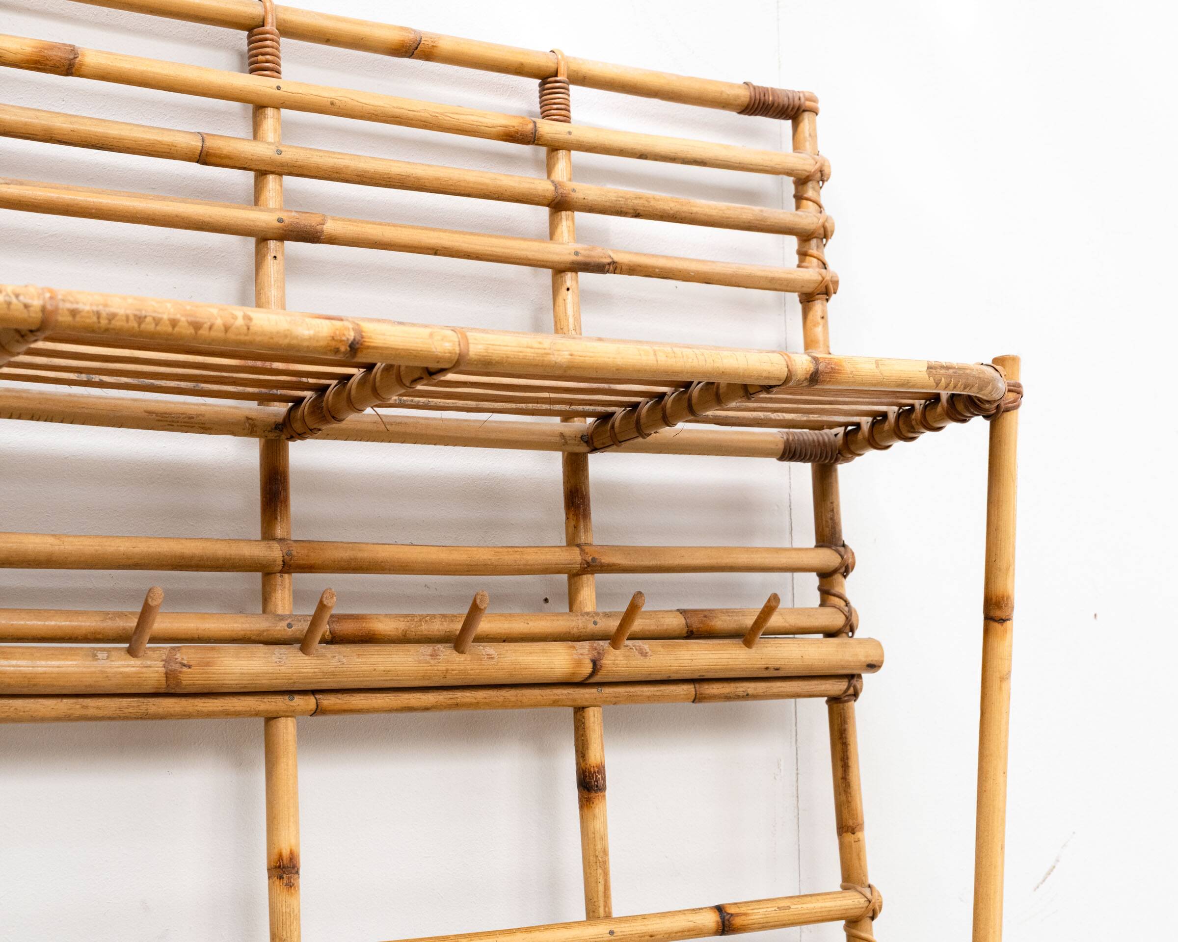 Rattan wardrobe, Italy, 1960s